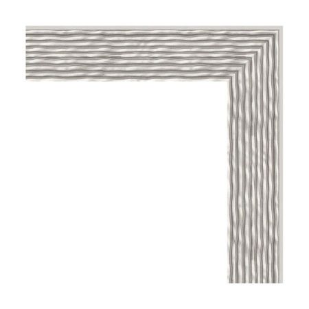 Зеркало Evoform Definite 141х51 Волна алюминий