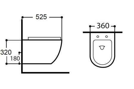 Унитаз подвесной Aquanet Rimless Cetus 2.0 W LX-1901, артикул Cetus 2.0 W