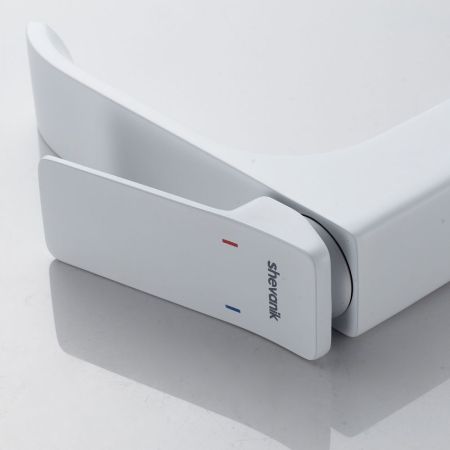 Смеситель для раковины высокий Shevanik S4011C, белый