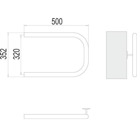 Полотенцесушитель водяной Terminus П-образный (1") БШ 32х50, артикул 4620768881435
