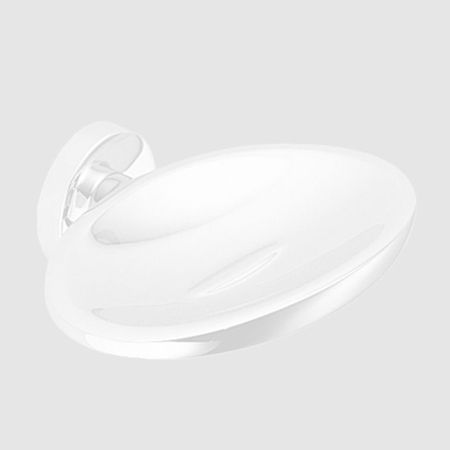 Colombo Plus Мыльница металлическая, подвесная, цвет: белый матовый, артикул W4901.BM