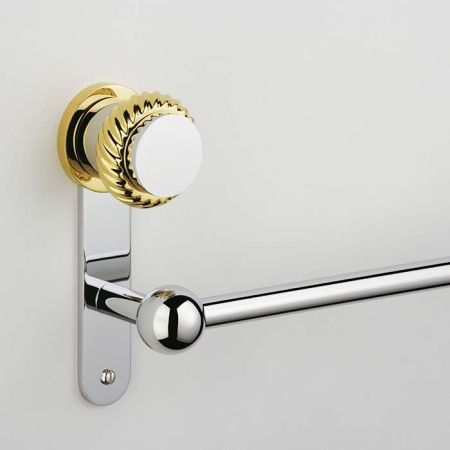 THG DIPLOMATE ROPED RINGS Полотенцедержатель 450 мм., цвет хром/золото, артикул U4C-G02-514/45