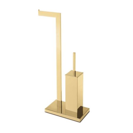 3SC SK Стойка напольная, с держателем тб и ёршиком,цвет: золото 24к. Lucido