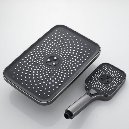 Душевая система Raffine F3696T, оружейная сталь