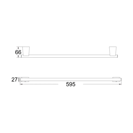 Полотенцедержатель Shevanik SG5717C, белый, артикул SG5717C