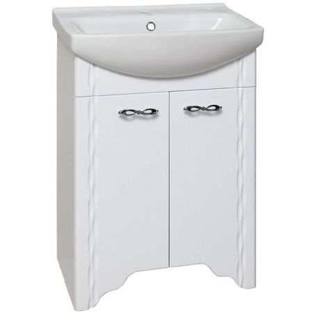 Тумба под раковину Runo Лотос 60 4620750026585 Белая