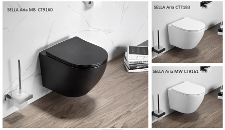 Унитаз SELLA Aria MW подвесной безободковый Cerutti SPA CT9161 Унитаз SELLA Aria MW подвесной безободковый Cerutti SPA CT9161