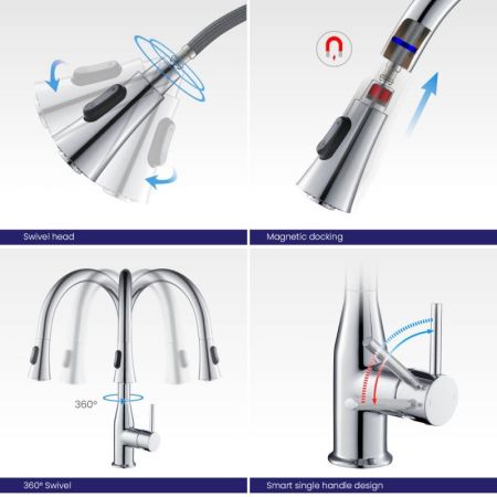 Смеситель для кухни Timo Saona 2336/00FL Хром, артикул 2336/00FL