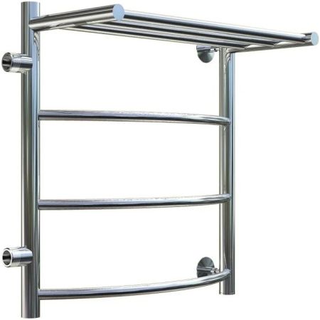 Водяной полотенцесушитель Тругор Приоритет 1 П ПМ L 60x40 с полкой Хром, артикул Приоритет1/ПМ506040Плев