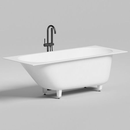 Salini ORNELLA KIT Встраиваемая ванна 1700х700х600мм, овальная чаша, донный клапан, сифон,  щелевой слив-перелив, мат-л: S-Sense, глянцевый, белый., артикул 102413G