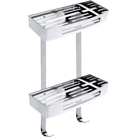 Мыльница CYTRO пряммоугольная двойная (нержавейка, хром) Hotelové vybavení, артикул 102308241