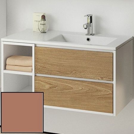 Тумба с раковиной SanVit Мэри-4 90 R kmery904 в цвете Ral подвесная Капучино, артикул kmery904