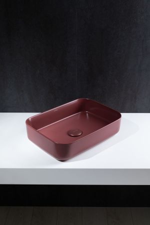 Раковина накладная Allen Brau Fantasy 50 4.11021.BD бордо, артикул 4.11021.BD
