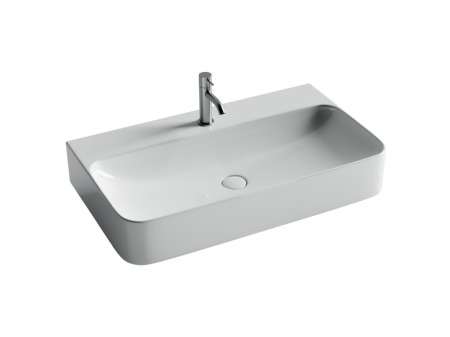 Умывальник Аура (Aura) с 1 отверстием для смесителя, без перелива 800x470x135мм, артикул CN2006