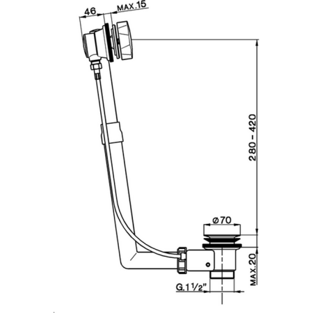 CISAL Cлив перелив для ванны, цвет хром, артикул ZA00575021