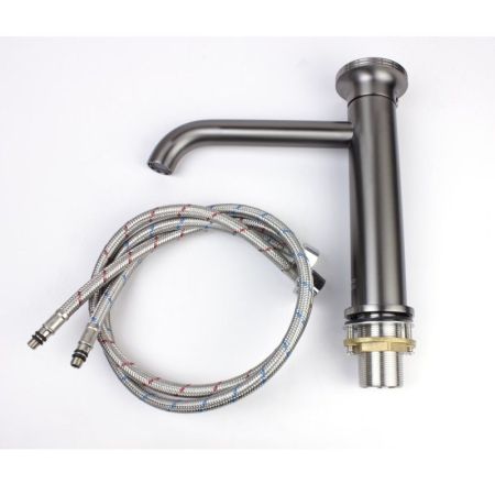 Смеситель для раковины Bronze de Luxe 9009GM-R, графит/красный