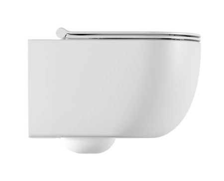 Alice Unica 50, подвесной безободковый унитаз c крепежом fix10, 50x35 см, цвет черный матовый, артикул 32220108