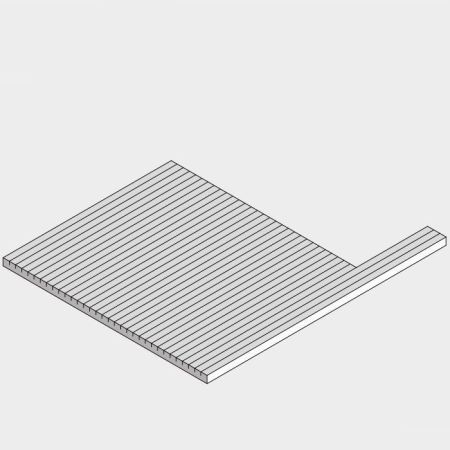 Effegibi BodyLove Поддоны для сауны, материал канадский хемлок, правый угол, артикул AS 20 00 0379