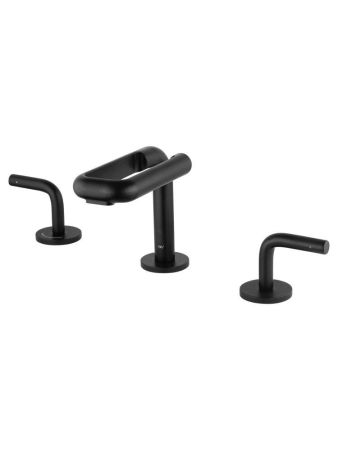 Смеситель для раковины высокий WONZON & WOGHAND LOOP, Черный матовый (WW-131-00-508), артикул WW-131-00-508