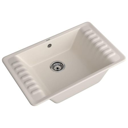 Кухонная мойка GranFest QUARZ 71, белый, артикул 71 белый