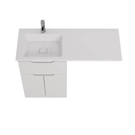 Тумба с раковиной напольная Dreja Vega 60 см, белый, артикул 99-0450-com