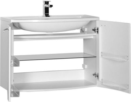 Тумба с раковиной De Aqua Токката 90 белый, артикул 00212678