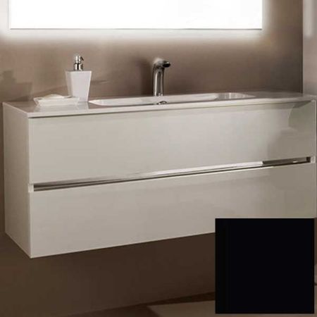 Тумба с раковиной SanVit Кубэ-2 100 kkube2100 в цвете Ral подвесная Черный глянец Тумба с раковиной SanVit Кубэ-2 100 kkube2100 в цвете Ral подвесная Черный глянец