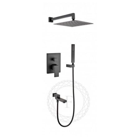 Душевая система встраиваемая FILARETE Fing FL1040BL, черный