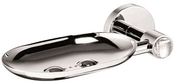 Sanibano Sahara, настенная металлическая мыльница, цвет хром-кристаллы Swarovski crystal