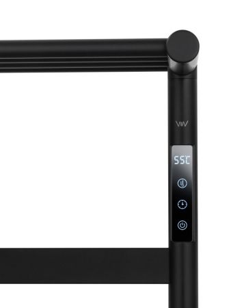 Полотенцесушитель электрический WONZON & WOGHAND ESSEN, Черный матовый (WW-A403-MB), артикул WW-A403-MB