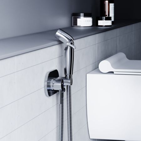 212000000 Option, смеситель монтируемый в стену, с гиг.душем, артикул 212000000