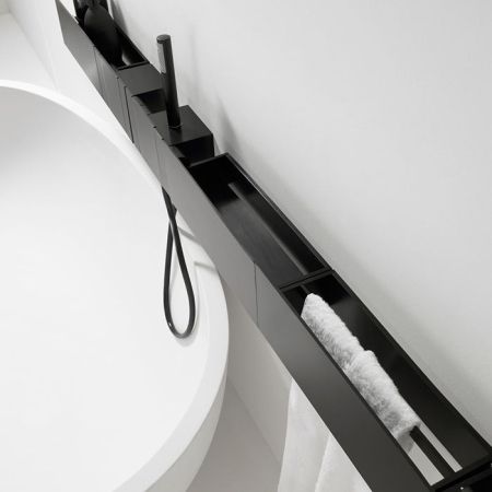 Agape Sen Встраиваемая часть смесителя ESEN0912/ESEN0913, цвет черный, артикул ISEN0912O