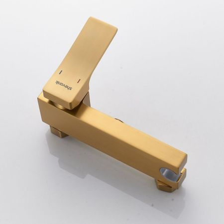 Гигиенический душ со смесителем Shevanik S4005G-1, золотой сатин