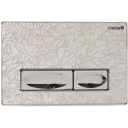 Клавиша смыва Creavit Design Ozel GP4009.36 Хром с декором, артикул GP4009.36