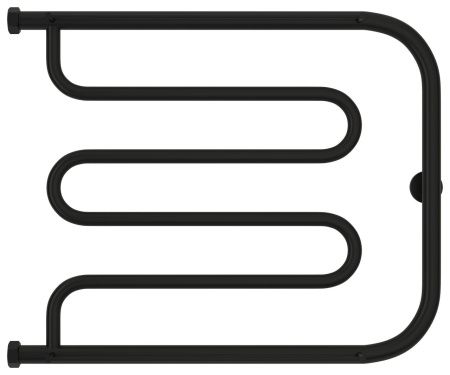Полотенцесушитель водяной "Лира+" 2П 500х650 Н. Г. 1" (Матовый Чёрный)