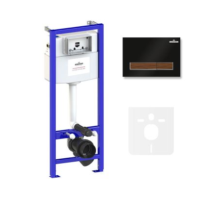 Комплект 4 в 1 инсталляции для подвесного унитаза Lavinia Boho Relfix 77010017, артикул 77010017