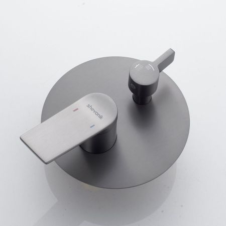 Душевая система встраиваемая Shevanik S4135T, оружейная сталь, артикул S4135T