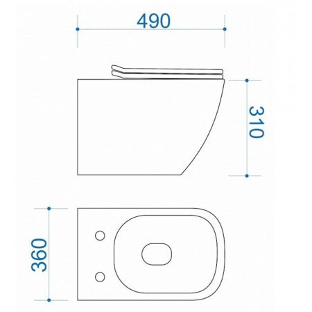 Комплект инсталляция и унитаз подвесной безободковый GROHE 39183001