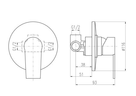 Смеситель для душа Rav Slezak Colorado CO183LZ, золото, артикул CO183LZ