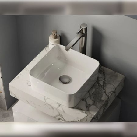 Столешница Velvex Unit 60, белый мрамор, артикул st.UNI.60-630