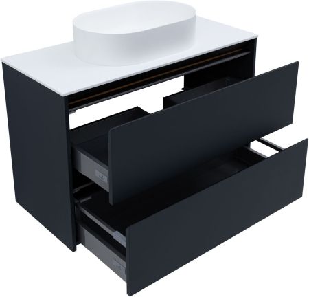 Тумба под раковину Allen Brau Activity 100 1.34006.AM антрацит матовый/черный браш, артикул 1.34006.AM