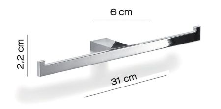 Gedy Lanzarote, бумагодержатель двойной, цвет хром, артикул A329(13)