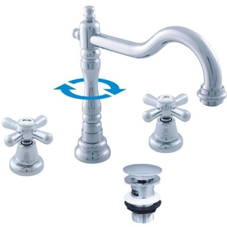 Смеситель для раковины Rav Slezak Morava retro MK132.5 Хром, артикул MK132.5