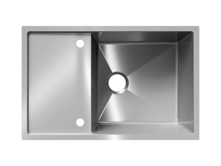 Мойка ULGRAN STEEL 780 Х 500, цвет «брашированная сталь» (US 780-001), артикул US 780-001