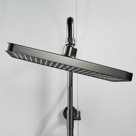 Душевая система Shevanik S9936T, оружейная сталь