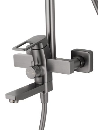 Душевая система WONZON & WOGHAND FRAME, Темный графит (WW-88739010-BGM), артикул WW-88739010-BGM