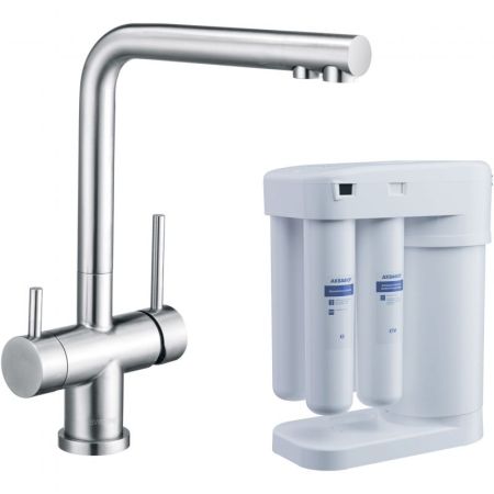 Смеситель для кухни Swedbe Selene Plus K8144M с фильтром Нержавеющая сталь