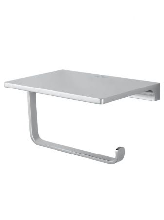 Держатель для туалетной бумаги с полкой WONZON & WOGHAND ECLIPSE, Хром (WW-9126-CR), артикул WW-9126-CR