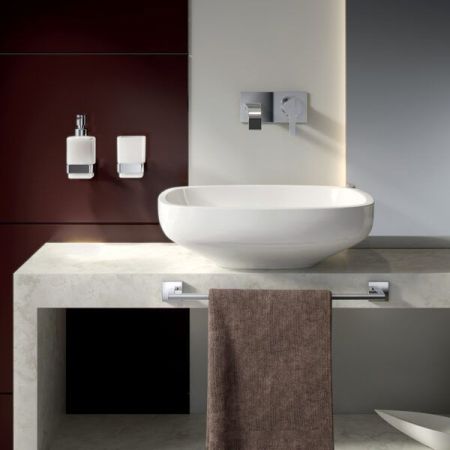 Gedy Elba, настенный стеклянный стакан, цвет хром, артикул A010(13)