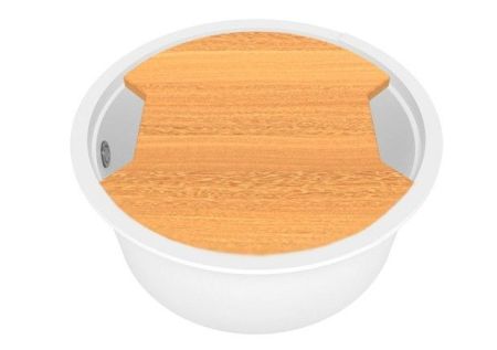 Кухонная мойка KitKraken Lake White 51 Белая, артикул O-510.9010